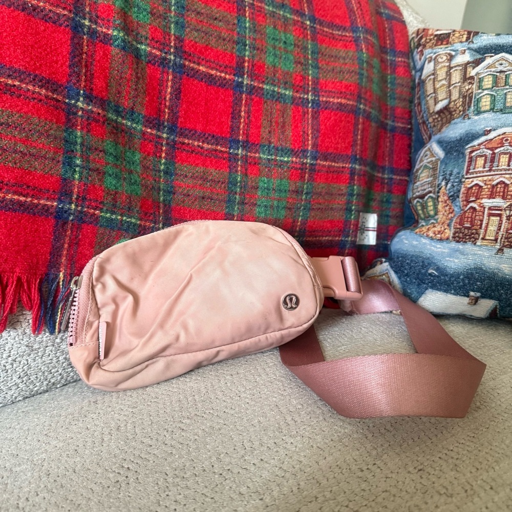 Pink Lululemon Belt Bag Standard Size